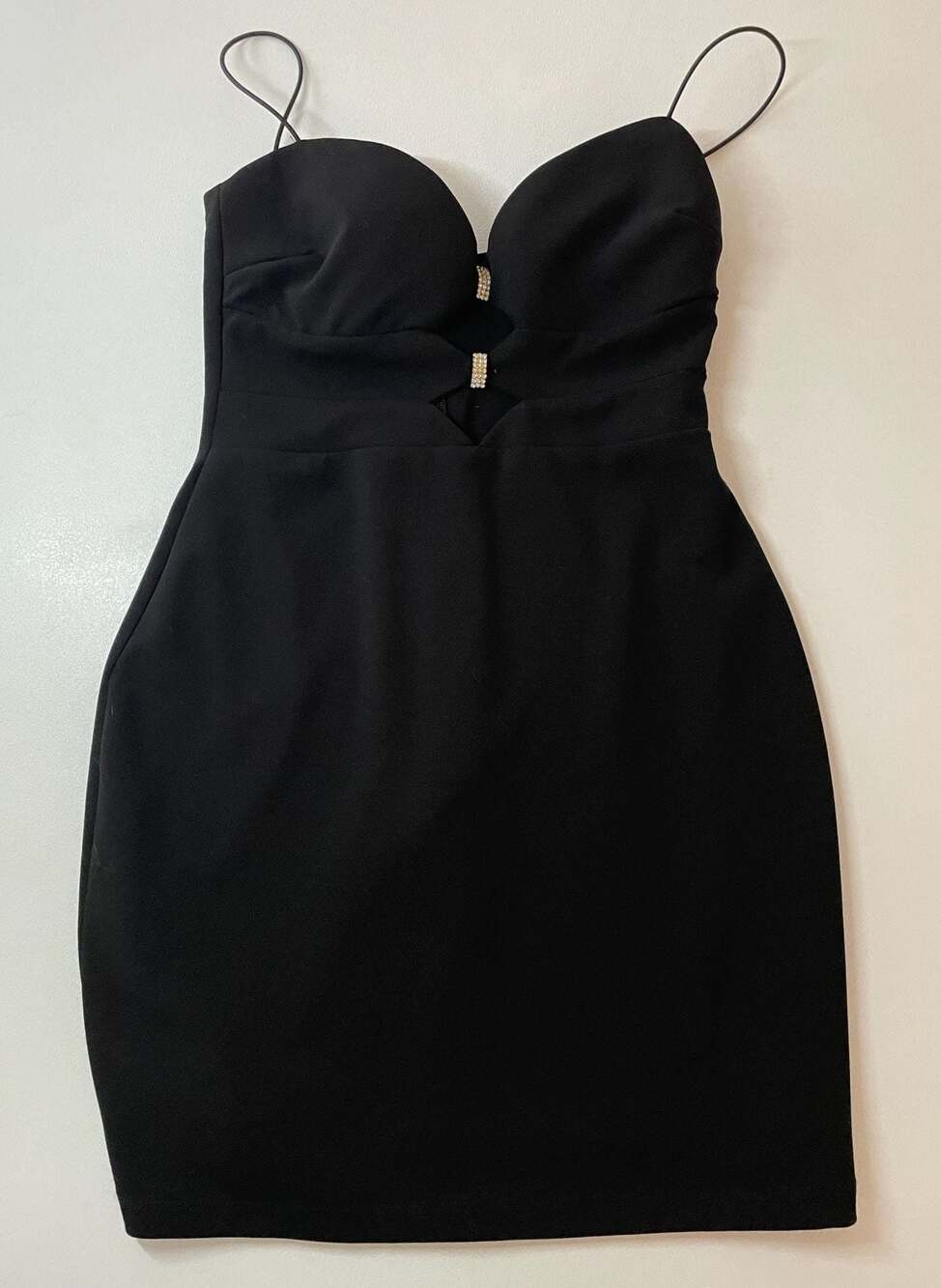 J.O.A. Women's Black Cut Out Strappy Mini Dress Size M